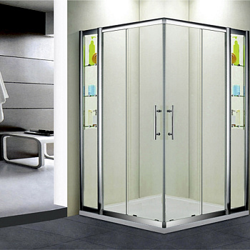 Душевой уголок RGW Hotel HO-312 110x110 профиль Хром стекло прозрачное