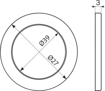Прокладка состоящая из двух частей 5/4"