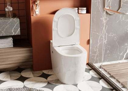 Приставной унитаз Abber Bequem AC1115P импульсный с микролифтом Приставной унитаз Abber Bequem AC1115P импульсный с микролифтом