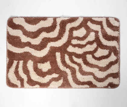 Коврик для ванной комнаты Donau, 75х45х1,5 см, коричневый, BM-9401