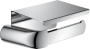 Бумагодержатель с крышкой Rush Flores, 7х19х11 см, хром, FL08111B