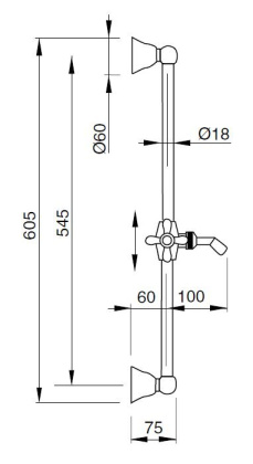 LORD-SD-02-Bi Душевой гарнитур Исполнение: Бронза Ручка:Белая  LORD-SD-02-Bi Душевой гарнитур Исполнение: Бронза Ручка:Белая