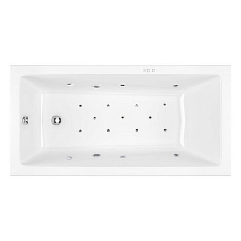 Ванна EXCELLENT Wave 160x70 "RELAX" (хром)