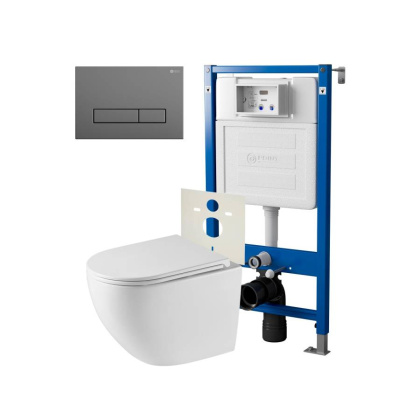 Сет: Система инсталляции Point Элемент для подвесного унитаза PN45120 + Клавиша смыва для инсталляции Point Меркурий, цвет графит, PN44831GM + Унитаз подвесной Point Сатурн безободковый, белый, сиденье дюропласт микролифт быстросъемное PN41901 Сет: Система инсталляции Point Элемент для подвесного унитаза PN45120 + Клавиша смыва для инсталляции Point Меркурий, цвет графит, PN44831GM + Унитаз подвесной Point Сатурн безободковый, белый, сиденье дюропласт микролифт быстросъемное PN41901