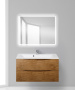 Тумба с раковиной подвесная BelBagno MARINO 100 Rovere Bianco, раковина белая Тумба с раковиной подвесная BelBagno MARINO 100 Rovere Bianco, раковина белая