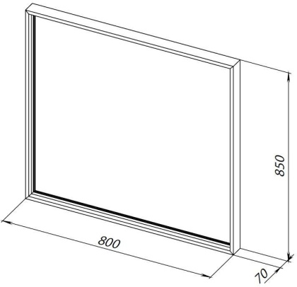Зеркало Allen Brau Liberty 80 1.330014.BB черный браш