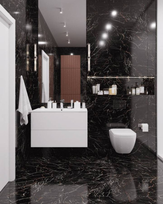 Керамогранит MOLTEN BLACK 60x120 HIGH GLOSS, Palacio