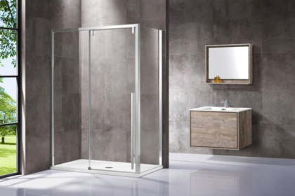 Душевой уголок Lugano VSR-1L8012CL-1, 1200*800, хром, стекло прозрачное