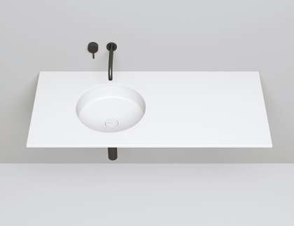 Раковина Salini MAREA 04 1802204MRF S-Stone покраска по RAL полностью, полувстраиваемая, матовая Раковина Salini MAREA 04 1802204MRF S-Stone покраска по RAL полностью, полувстраиваемая, матовая