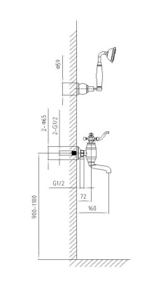Смеситель Timo Lina 7034/02Y antique