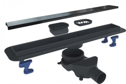 BB-LD-LUCE-80-NERO Душевой лоток BELBAGNO LUCE 80 см Исполнение: Черный матовый 