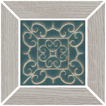 Вставка Тровазо наборный серый светлый матовый 13x13x0,9