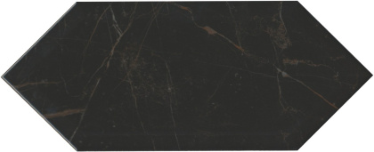 Плитка настенная 35007 Келуш Черный глянцевый (34см*14см*6,9мм) (9шт/0,709м2) Мрамор, м2