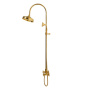 LORD-CD-03/24-M Душевая колонна со смесителем, верхним и ручным душем, Золото, ручка ручного душа Золото