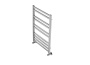 Полотенцесушитель водяной Aquatek (Акватек) Альтаир П10 500х800 мм, подключение нижнее/диагональное, сверхпрочная пищевая нержавеющая сталь AISI 304L, гарантия 10 лет
