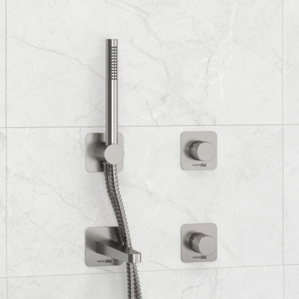 A6451.296.298.275.100.276 Встраиваемый комплект для ванны с лейкой и изливом