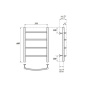 Полотенцесушитель электрический Point Афина PN04156E П4 500x600 левый/правый, хром