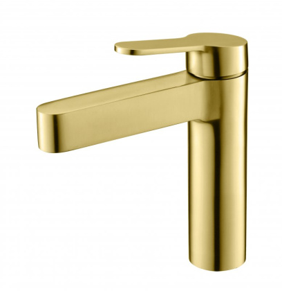 DELTA Смеситель для раковины без донного клапана, брашированное золото, DEL-LVM-BORO DELTA Смеситель для раковины без донного клапана, брашированное золото, DEL-LVM-BORO