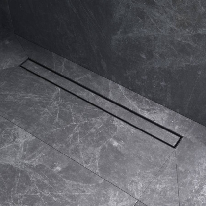 W01SC-U11-080-04BM MasterFlow Трап для душа линейный универс затвор Tile 80см цвет черн мат