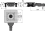 Сливной трап из нержавеющей стали зкстра низкий 130×130 мм боковой сток, без pешетки, гидрозатвор мокрый