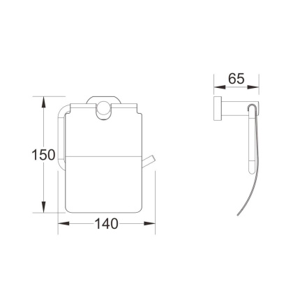 Бумагодержатель, SG5105 Shevanik, Хром