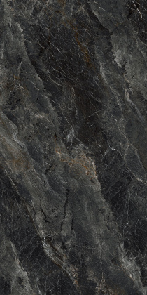 Керамический гранит 60x119,5 Риальто серый тёмный декор правый лаппатированный обрезной