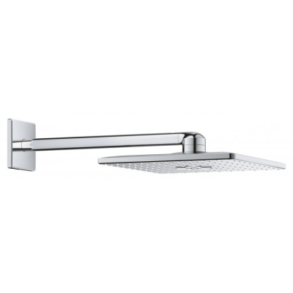 Верхний душ и душевой кронштейн 430 мм., GROHE Rainshower SmartActive 310 Cube, 2 режима струи, хром, (26479000) Верхний душ и душевой кронштейн 430 мм., GROHE Rainshower SmartActive 310 Cube, 2 режима струи, хром, (26479000)