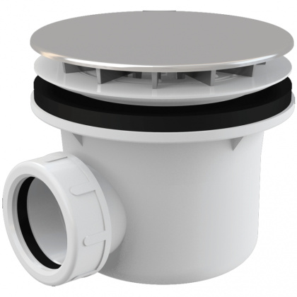 Сифон для душевого поддона, хром