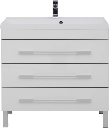 Тумба под раковину Aquanet Верона 90 белый (напольная 3 ящика)