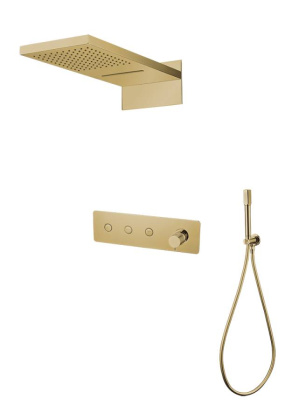 Встроенная душевая система FUSION, трехпозиционная GOLD Встроенная душевая система FUSION, трехпозиционная GOLD