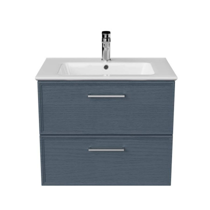 Тумба PIANO Classic подвесная 65 см, 2 ящика, ясень синий матовый PIA.CL.65\BLU.M