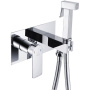 Гигиенический душ со смесителем Rose R255, хром