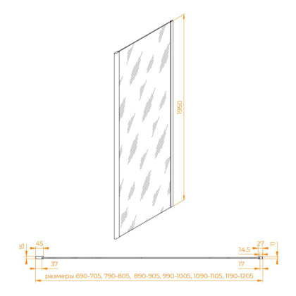 Боковая панель RGW Z-050-2, RGW 352205211-11 Боковая панель RGW Z-050-2, RGW 352205211-11