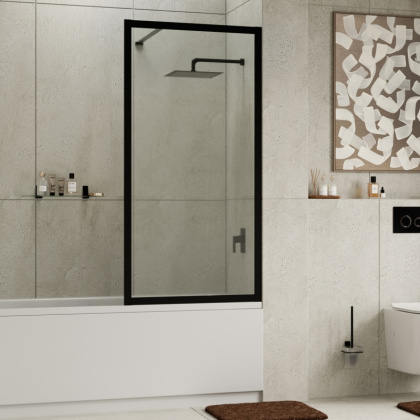 Abens 20W01-80 Matt black Fixed Стеклянная шторка