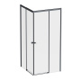 W94G-403-9090-BТ Душевое ограждение X-Joy Square Slide 90х90, Черный, прозрачное W94G-403-9090-BТ Душевое ограждение X-Joy Square Slide 90х90, Черный, прозрачное