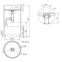 Раковина Salini S-Sense Armonia 45 см 130111GRF, глянцевая Раковина Salini S-Sense Armonia 45 см 130111GRF, глянцевая