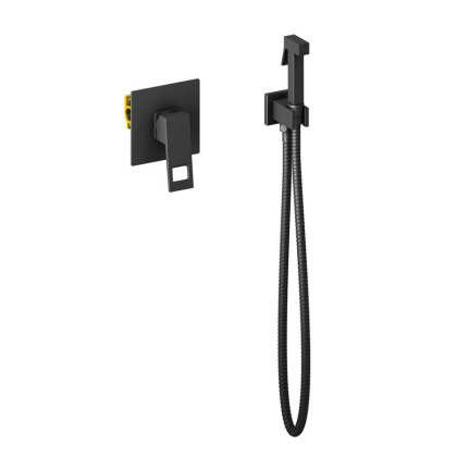 Смеситель Timo Briana 7189/03SM с гигиеническим душем, черный