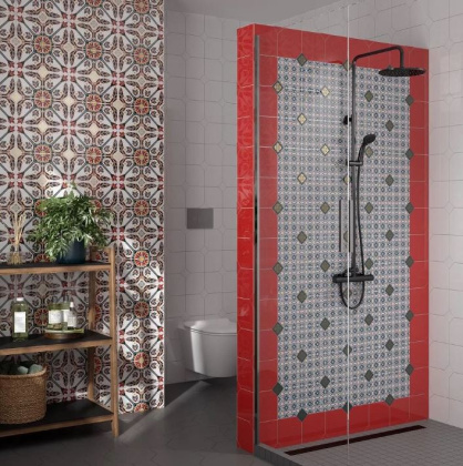 Плитка настенная 18014 Граньяно красный 15*15*6,9 (47шт/1,02м2), м2