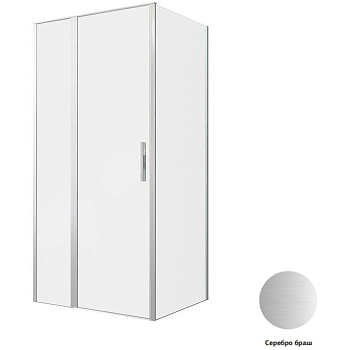 Душевой уголок Allen Brau Priority 100x80 3.31029.BA + 3.31041.BA серебро браш