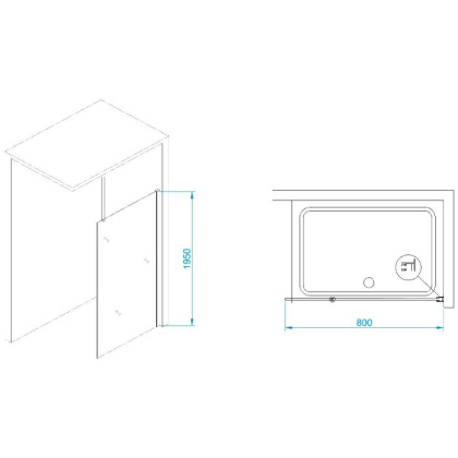 Душевая перегородка RGW WA-003, RGW 351000308-11
