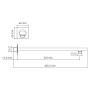 A090 Настенный верхний излив для душа Wasserkraft A090 Настенный верхний излив для душа Wasserkraft