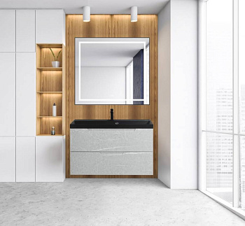 Тумба с раковиной подвесная BelBagno VITTORIA 100 Bianco Lucido, раковина белая Тумба с раковиной подвесная BelBagno VITTORIA 100 Bianco Lucido, раковина белая