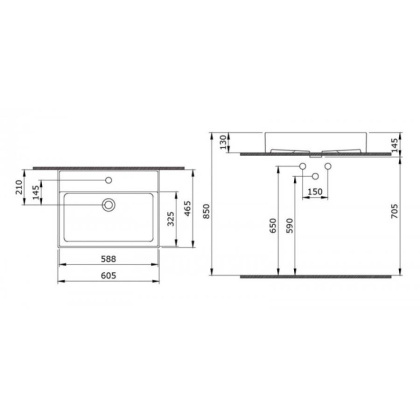 Раковина Bocchi Milano 1376-001-0126 белая Раковина Bocchi Milano 1376-001-0126 белая
