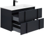 Тумба под раковину Allen Brau Reality 80 1.32005.AM антрацит матовый