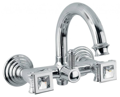 Смеситель OLIMP-VD-02-Sw Исполнение: Бронза, Ручки: Swarovski Смеситель OLIMP-VD-02-Sw Исполнение: Бронза, Ручки: Swarovski