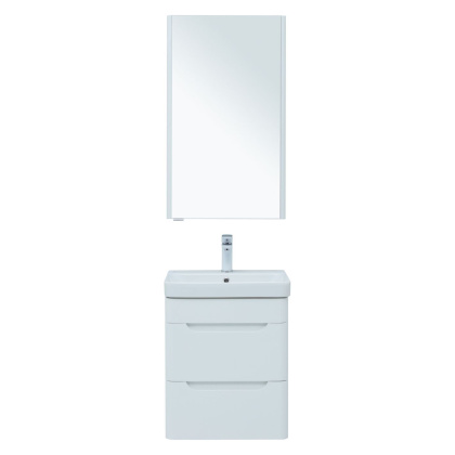 Мебель для ванной Aquanet София 50 белый глянец (2 ящика)