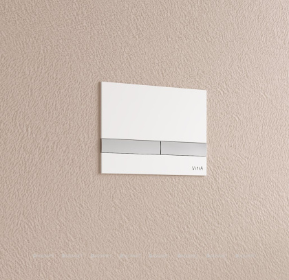 Кнопка смыва VitrA Select, стекло, цвет Глянцевый Белый