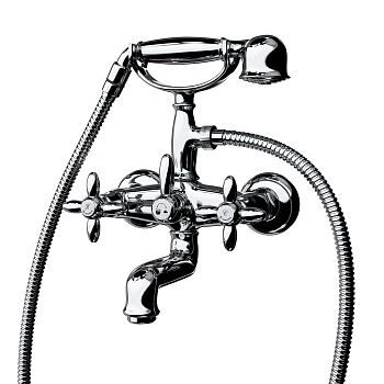 Смеситель для ванны MUSE настенный с переключателем, хром глянец Смеситель для ванны MUSE настенный с переключателем, хром глянец