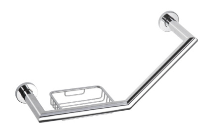 Поручень изогнутый с мыльницей