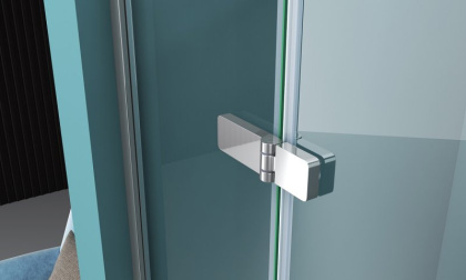 Душевая дверь BelBagno KRAFT-B-12-60/40-C-Cr-L